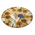 thumbnail image 2 of Carpets for Kids 29750 6 ft. Kidsoft Tranquil Trees, Tan - Round, 2 of 5