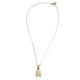 thumbnail image 2 of Collar con dije de oro laminado letra brillos N, 2 of 6