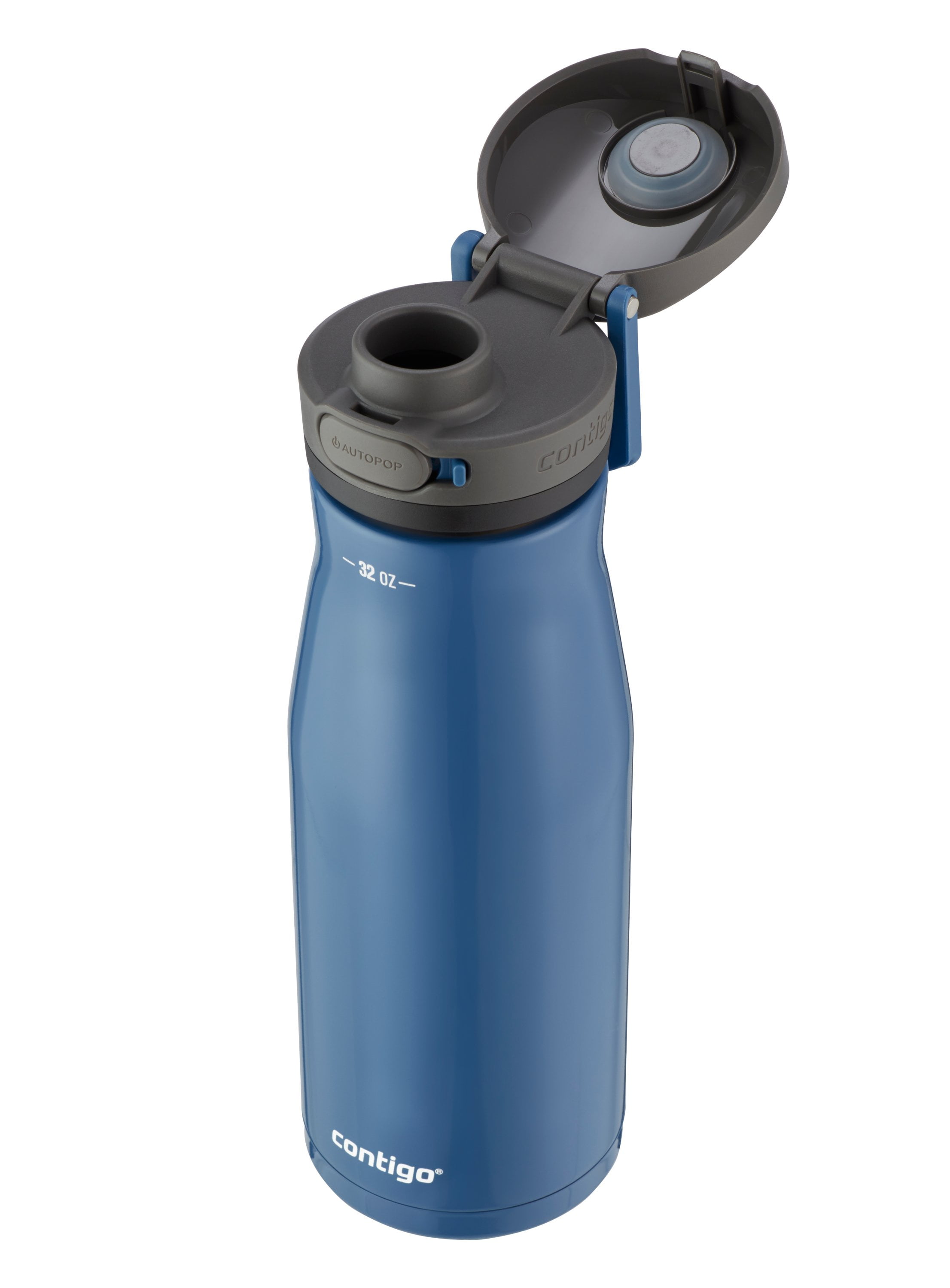 Contigo Jackson Chill 2.0 Stainless Steel Water Bottle with Autopop Wide  Mouth Lid Blue, 32 fl oz. 