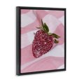 thumbnail image 2 of Stupell Industries Contemporary Glimmer Strawberry on Pink Black Floating Frame Canvas Art, 25 x 31, by LISH Creative, 2 of 8