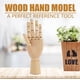 thumbnail image 2 of Modelo de mano de madera, escultura manual, maniquí de madera para mujer, artista corporal, modelo articulado, mano izquierda de 10 pulgadas, 2 of 5