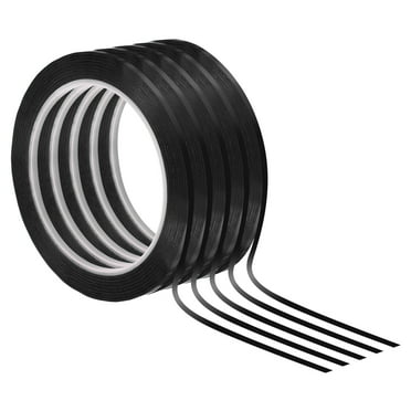 1/8" x 72 Yards Whiteboard Tape, 5 Pack Thin Dry Erase Tape, Black