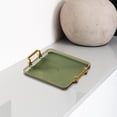 thumbnail image 6 of Serving Tray Bathroom Organizer, Multifunction Nordic Style Jewelry Storage Tray, Vanity Tray for Bedroom Desk Hotel Tabletop Green, 6 of 8