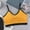 Orange, variant on Women Sports Bra Cotton Bralettes Seamless Spaghetti Straps Padded Bras