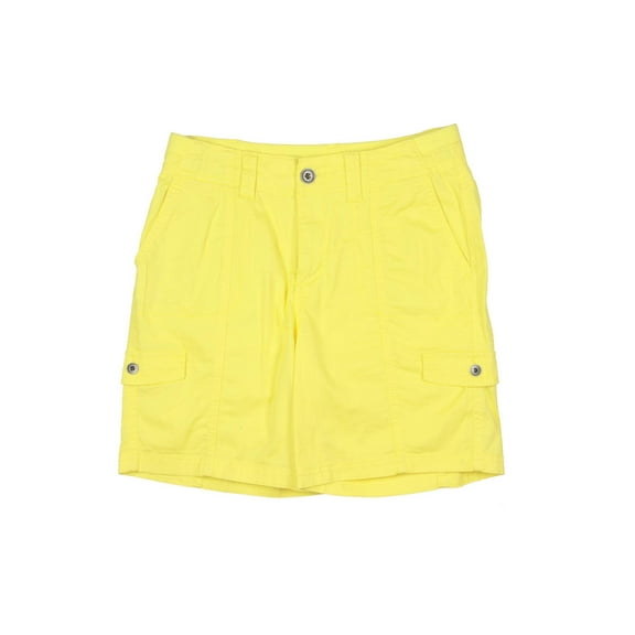 Style & Co Womens Comfort Waist Cargo Shorts Sunbeam Yellow 6