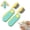 2PCS Green, variant on Professional Pet Eye Comb, Stainless Steel Folding Round Head Grooming Tool, Tear Stain Remover Flea Lice Combs, Precisely Clean Eye Area Dirt for Cats Dogs