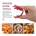 thumbnail image 5 of IFANLANDOR 12Pcs Red Plastic Food Tongs Finger Eating Clips for Home Kitchen and Party Use, 5 of 5
