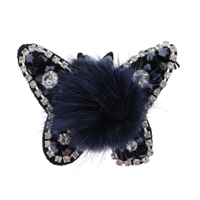 3D diseño de mariposa, de imitación, , apliques Azul Sunnimix Aplique de parche de diamantes de imitación