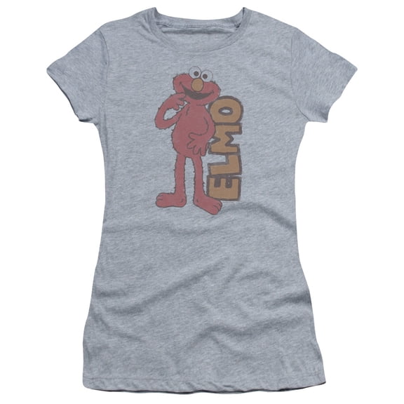 Sesame Street - Vintage Elmo - Juniors Teen Girls Cap Sleeve Shirt - X-Large