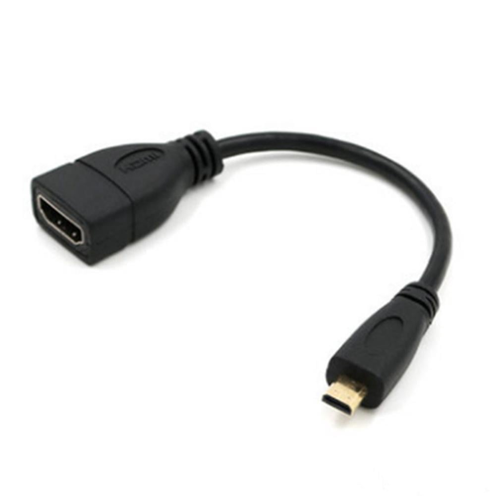 Micro to HDMI-Compatible Adapter Cable, 4K 60Hz, 15cm (6-inch) Short Cord for Raspberry Pi 5/4, Camera, Tablet, HDTV