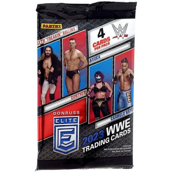 WWE Wrestling Panini 2023 Donruss Elite Trading Card BLASTER Pack (4 Cards)
