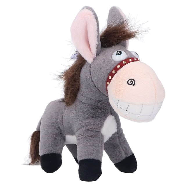 Donkey Stuffed Toy, Mule Plush Toy Perfect Gift Durable Cute Comfortable For Boys Grey
