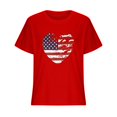 thumbnail image 4 of Fartey T-Shirts de la Fête de l'Indépendance pour Femmes Fiers Étoiles et Rayures Patriotiques T-Shirts Graphiques Élégants à Manches Courtes Col Rond Blouses Tops Offres de la Semaine, 4 of 6