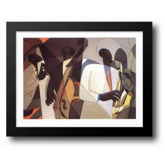 Jazz at Takoma Station 34x26 Framed Art Print by Holston, Joseph