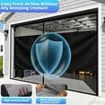thumbnail image 3 of Privacy Garage Door Screen for 1 Car Garage 9x7FT, Blackout Magnetic Screen Door Self Sealing & Pet and Kid Friendly, Heavy Duty Weighted Bottom, Breeze in, Easy Assembly&Pass for Garage/Patio, 3 of 5