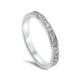 thumbnail image 2 of Women's 1/3ct Stackable Diamond Wedding Ring 14K White Gold, 2 of 3