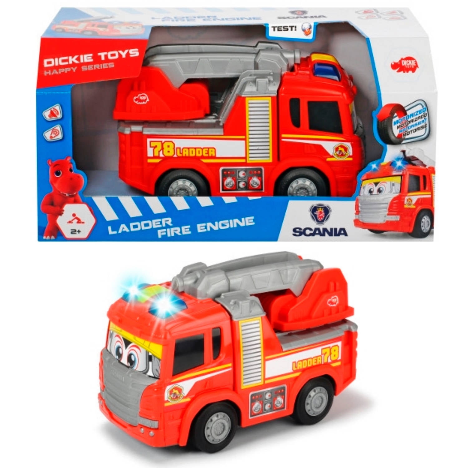 Dickie Toys - Happy Scania Fire Truck Pre-School Vehicle ...
