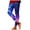 Dark Blue, variant on Printed Leggings for Women Pattern Graphic Colorful Cute Crazy High Waisted Workout Gym Yoga Pants (Dark Blue, L)