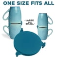 thumbnail image 4 of Cup Storage Stacker Stackable Solid Color Scalable Design Reusable No Odor Anti-slip Lightweight Anti-deformed Beverage Drinking Cup Coaster For Bar, 4 of 5