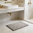 thumbnail image 4 of Alfombra de baño antideslizante absorbente para entrada, dormitorio y baño, 60x40 cm, gris o marrón, 4 of 6