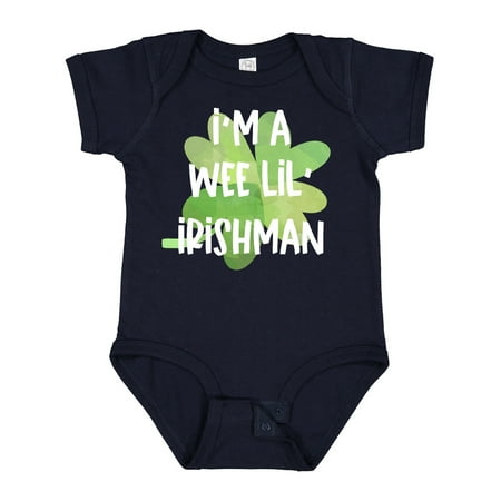 

Inktastic St. Patrick s Day I m a Wee Lil Irishman Boys or Girls Baby Bodysuit