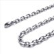 thumbnail image 2 of 4X Cadena de Joyeria de Hombres y Mujeres, Collar de Acero Inoxidable, Plata - Anchura 3mm - Longitud 70cm, 2 of 3