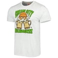 thumbnail image 2 of Unisex Homage Ash Milwaukee Bucks Hometown Hyper Local Tri-Blend T-Shirt, 2 of 3