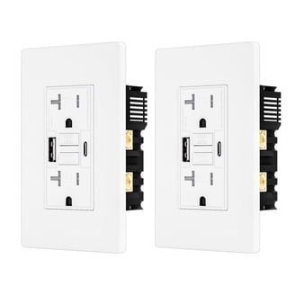 TOPGREENER 20 Amp Decorator Tamper-Resistant Duplex Outlet with 3 Type A and C USB Charging Ports, White (3-Pack) TU22036AC3-WWP3 TOPGREENER 20 Amp Decorator Tamper-Resistant Duplex Outlet with 3 Type A and C USB Charging Ports, White (3-Pack) TU22036AC3-WWP3