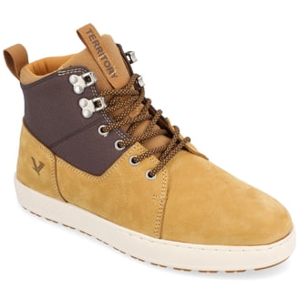 NWT Territory 10.5 Gorpcore Hiking Sport Boulder Flat Heel Lace-Up Leather Boots Territory Zion Water Resistant Lace-Up Boot : Target main image 3