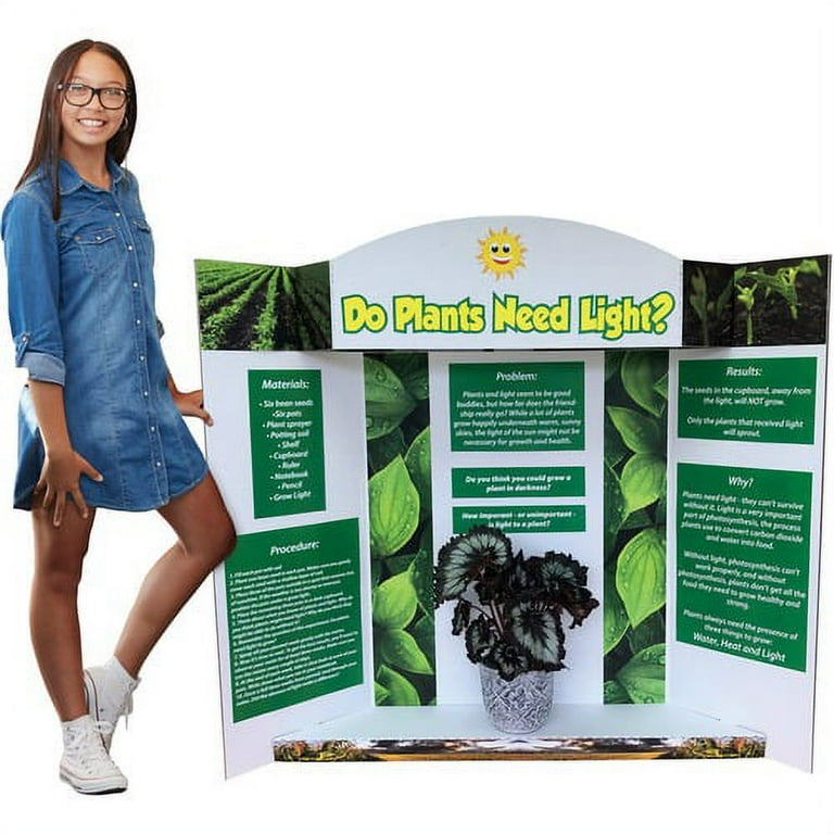 Two Cool Tri-Fold Poster Board, 24 x 36, White/White Two Cool Tri-Fold Poster Board, 24 x 36, White/White