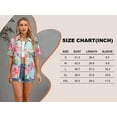 thumbnail image 3 of NFTOEIULA Women Hawaiian Floral Print Oversized Short Sleeve Shirt T-shirt, 3 of 9