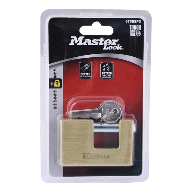 Candado Para Cortina Master Lock Latón 75Mm