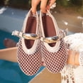 thumbnail image 6 of Miluxas Women's Mesh Ballet Flats, Breathable Leather Mary Jane Shoes with Gold Buckle for Comfort All Day Summer Casual Pink 6(37), 6 of 7