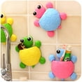 thumbnail image 3 of SDFGTstore Cute Cartoon for Turtle Toothbrush Holder Suction Cup Wall Mount Toothpaste Pencil Pen Container Travel Storage Organize, 3 of 12