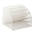 thumbnail image 4 of simhoa Fan Shaped File Organizer Desktop Holder Stand 6 Layers Shelf Large Capacity Tabletop Sorter Storage Rack for Decoration Room White and S, 4 of 8