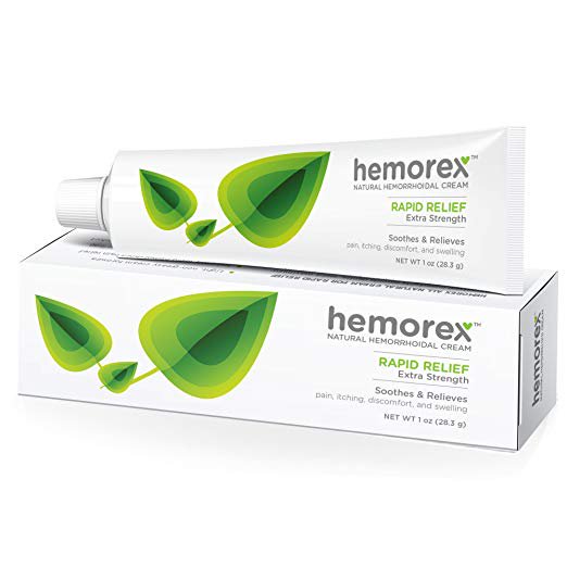 Hemorex Hemorrhoid Relief Cream, Natural Healing Formula, Extra
