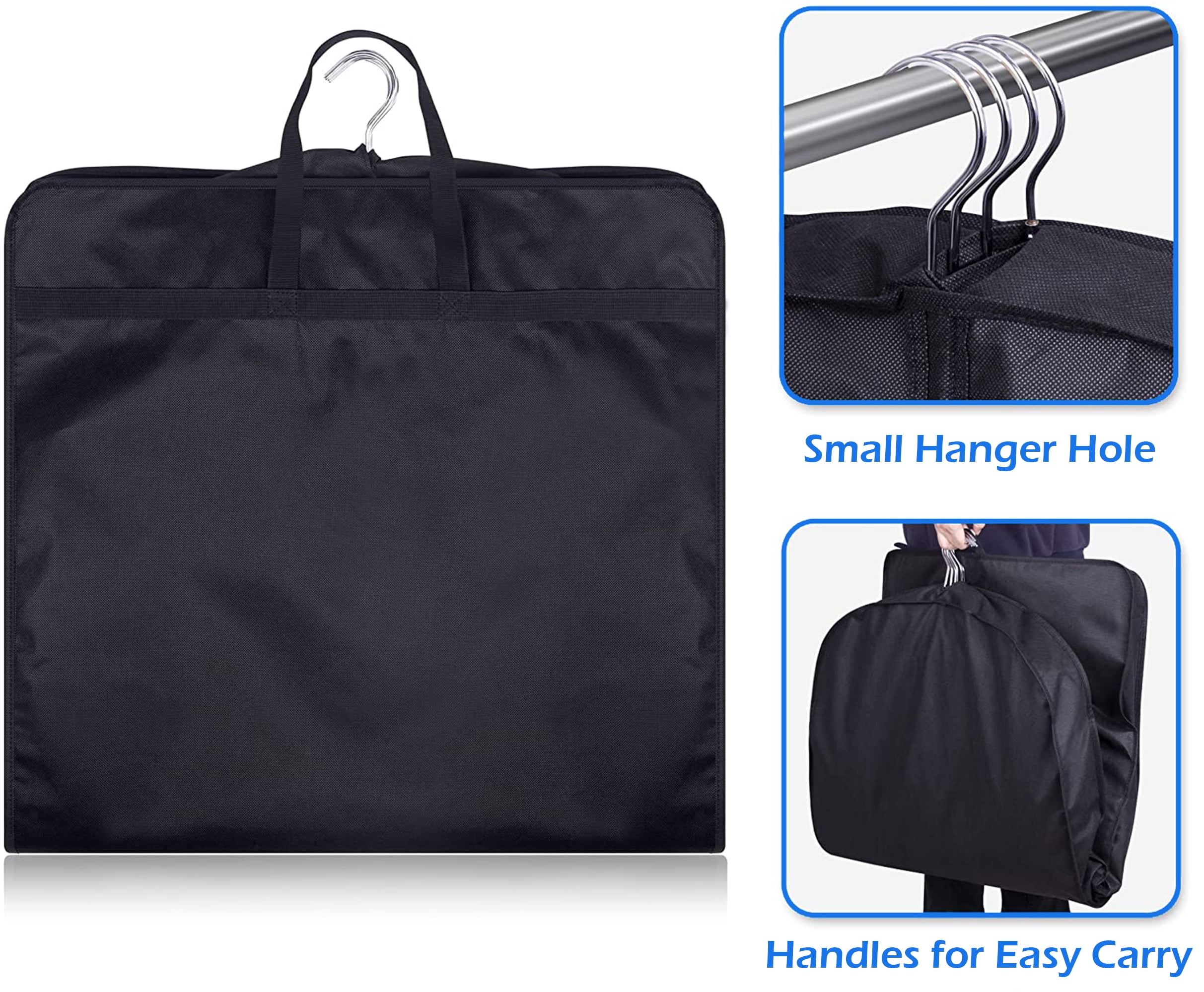 MISSLO 50 Garment Carrier for Suit Travel Dress Moving Bag for Hanging  Clothes Covers with Durable …See more MISSLO 50 Garment Carrier for Suit