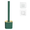 thumbnail image 1 of Wall Mounting Silicone Flex Toilet Brush,wall Toilet Wand No-slip Long Handle Soft Silicone Bristle Clean Toilet Corner Easily, 1 of 3