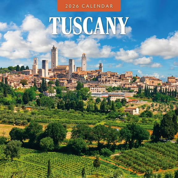 Red Robin 2026 Tuscany Monthly Wall Calendar | 12" x 24" Open | Premium Thick & Sturdy Paper | Hangable 12 Month Calendar | Lined Notes & To Do Area | Vivid Images | Plastic Free