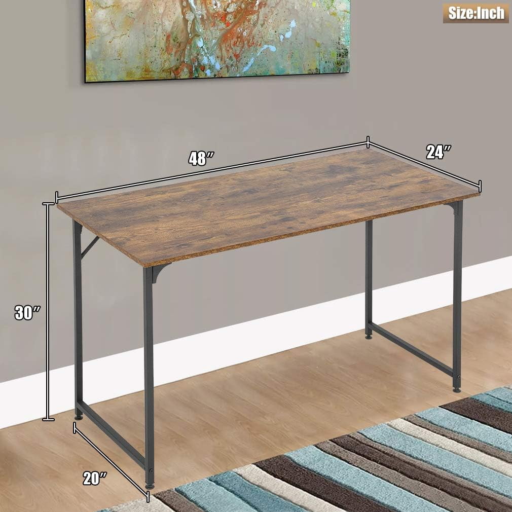 XF XINFENG 48 inch Computer Desk Home Office Desk Modern Simple Style Gaming Desk for Small Space,Vintage
