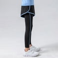 thumbnail image 5 of GYRATEDREAM Kids Sports Quick Dry Leggings with Shorts Child 2 in 1 Running Workout Athletic Legging Pants Toddler Youth for 4 Years-12 Years, 5 of 8