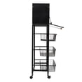 thumbnail image 3 of 5-Tier Storage Rack Coffee Station Microwaves Rack Rectangular Storage Rack Kitchen Organizer Shelf, 3 of 13