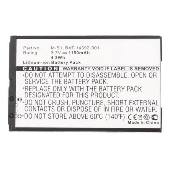 Batteries N Accessories BNA-WB-L3761 Cell Phone Battery - Li-ion, 3.7, 1150mAh, Ultra High Capacity Battery - Replacement for ATT ACC14392-001, BAT-14392-001, M-S1 Battery