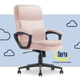 thumbnail image 2 of Serta Comfort Ergo Executive Office Chair Ergonomic with Pink Bonded Leather, 2 of 8