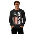 thumbnail image 4 of America 250 Shirt Sporty Long Sleeve T Shirt Athletic Crew Neck 250Th Anniversary Graphic Tees Men Black S, 4 of 4