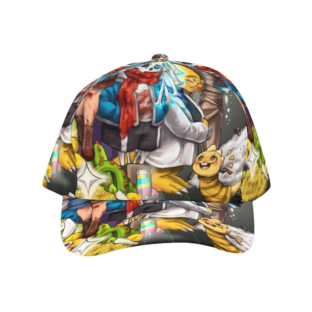 Undertale Gorra de Béisbol para Hombres, Mujeres y Niños, Gorra Clásica de Visera Plana, Gorra Hip Hop Trucker, Snapback Ajustable