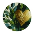 thumbnail image 4 of PIKWEEK Outdoor Fitted Round Tablecloth Watercolor Stripes Tropical Plantsr, Pineapple Flamingo Monstera White, 4 of 8