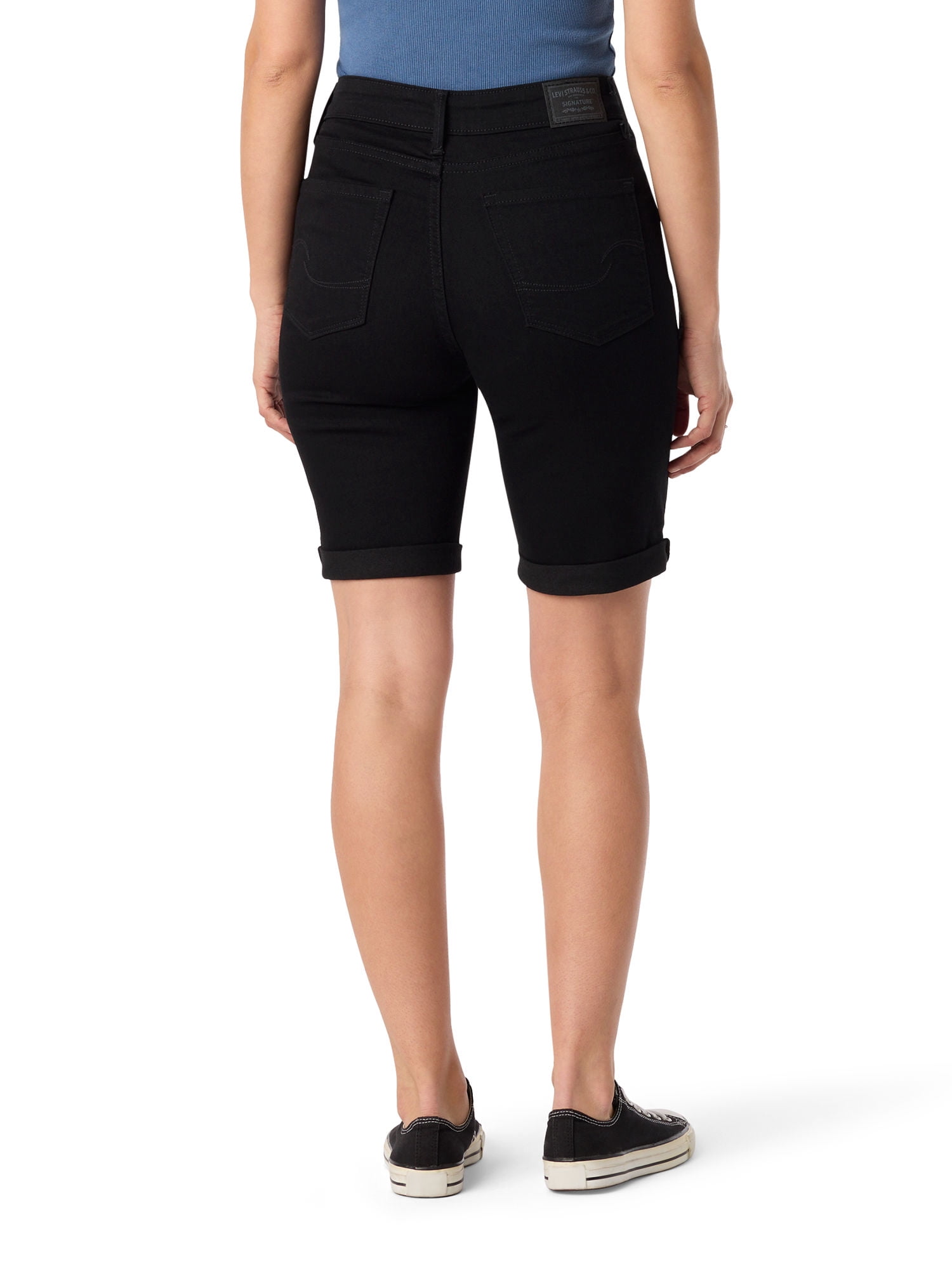 Levi Strauss Signature Women's and Women's Plus Vintage Relaxed Mid Thigh Shorts, Sizes 2-18