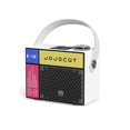 thumbnail image 2 of JOJOCAT Bluetooth Speaker Rechargeable Wireless Speaker,White, 2 of 5