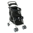 thumbnail image 3 of Zimtown 2-Wheeled Double Pet Stroller with Black Stroller Double-Decker Trolley (1 Pack), 3 of 9